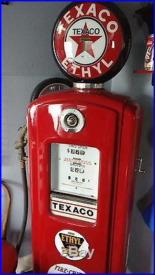Texaco Gas Pump Ethyl Vintage 1950's Original