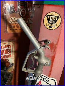 Texaco Gas Pump Full Size Replica! Fire Chief Vintage Excellent Condition