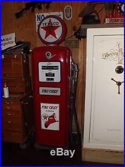 Texaco Gas Pump Gilbarco Fire Chief Vintage 1950's Original