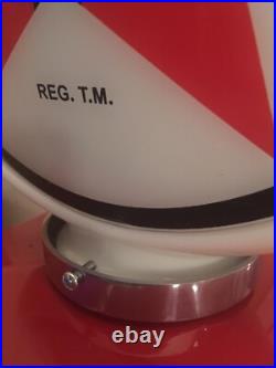 Texaco Gas Pump Milk Glass Globe One Piece Body With Lenses