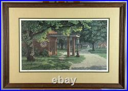 Texaco Gas Pump Station Jim Harrison Framed Signed Low Number LE Print Americana