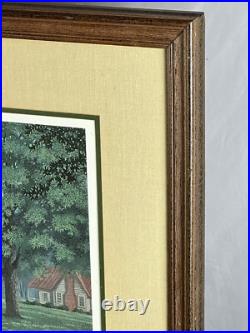 Texaco Gas Pump Station Jim Harrison Framed Signed Low Number LE Print Americana