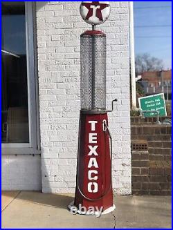Texaco Gas Pump Yard Art Metal Decor Large