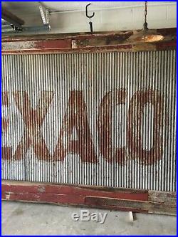 Texaco Gas Roof Sign- Rare Country Store/gas Pump Station Vintage Original 18ft