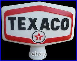 Texaco Gas USA Petrol Chief Bowser Pump Globe Top Light Sign Vintage Repo New