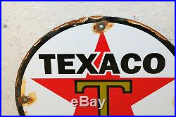 Texaco Gasoline Oil Vintage Style Porcelain Signs Gas Pump Man Cave Station
