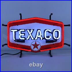 Texaco Hexagon Neon sign Gas Gasoline wall lamp light Pump Globe Star Station