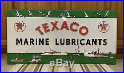 Texaco Marine Lubricants Gas Oil Garage Boat Vintage Style Water Sports Engine