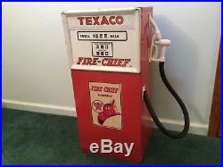 Texaco Metal Gas Pump Toy 1960s Bookshelf Wolverine mfg. Cool Item