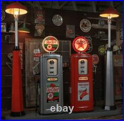 Texaco Model 39 Tokheim Full Size Gas Pumps With Islands & Lights Recreations