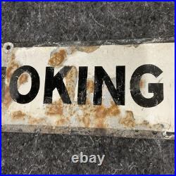 Texaco NO SMOKING Porcelain Gas Station Sign, original, vintage 23×4