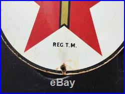 Texaco Porcelain Gas Pump Advertising Sign