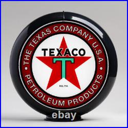 Texaco Products 13.5 Gas Pump Globe with Black Plastic Body (G197) Texaco Products 13.5 Gas Pump Globe with Black Plastic Body (G197)