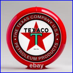 Texaco Products 13.5 Gas Pump Globe with Red Plastic Body (G197)