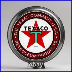 Texaco Products Gas Pump Globe 13.5 in Unpainted Steel Body (G197) SHIPS FREE
