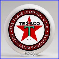 Texaco Products Gas Pump Globe 13.5 in White Plastic Body (G197) SHIPS FREE Texaco Products Gas Pump Globe 13.5 in White Plastic Body (G197) SHIPS FREE