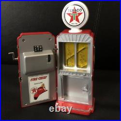 Texaco Retro Gas Pump Coin Bank Diecast 1997 Vintage Musical, Used 55e