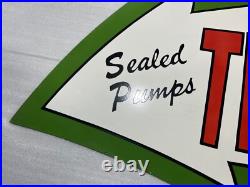 Texaco Sealed Pumps Arrow Gas & Oil Porcelain Enamel Sign 72x44 Ssp
