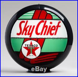 Texaco Sky Chief 13.5 Gas Pump Globe with Black Plastic Bodu (G196)