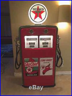 Texaco Sky Chief Fire Chief Vintage Gas Pump Double