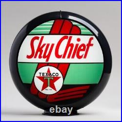 Texaco Sky Chief Gas Pump Globe 13.5 in Black Plastic Body (G196) SHIPS FREE