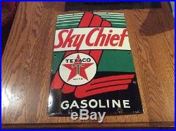 Texaco Sky Chief Gas Pump Sign