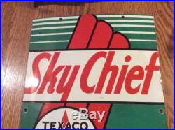 Texaco Sky Chief Gas Pump Sign