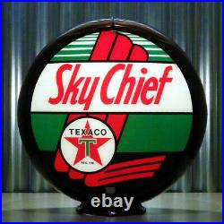 Texaco Sky Chief Gasoline 13.5 Gas Pump Globe Pogo's Garage