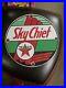 Texaco_Sky_Chief_Gasoline_Motor_Oil_vintage_gas_pump_porcelain_sign_01_bsrg