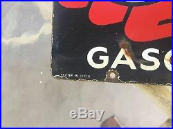 Texaco Sky Chief Gasoline Porcelain Gas Pump Sign