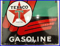 Texaco Sky Chief Porcelain Pump Plate 1952 Original 12 x 18