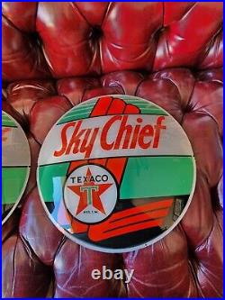 Texaco Skychief Gas Pump Globe Lenses