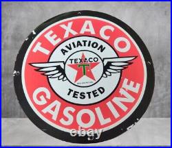 Texaco Stanovo Chevron Red Crown Aviation Oil 4pcs Porcelain Gas Oil Pump Signs