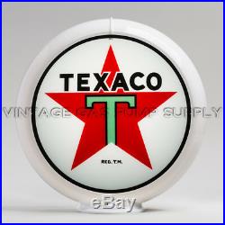 Texaco Star 13.5 Gas Pump Globe (G192) with BOGO Free Vinyl Decals (DC120)