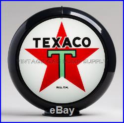 Texaco Star 13.5 Gas Pump Globe with Black Plastic Body (G192)