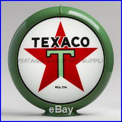 Texaco Star 13.5 Gas Pump Globe with Green Plastic Body (G192) Texaco Star 13.5 Gas Pump Globe with Green Plastic Body (G192)