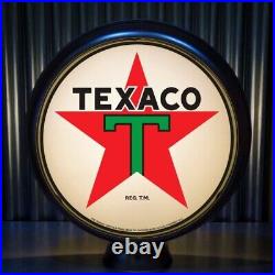 Texaco Star Gasoline 15 Gas Pump Globe Lenses Offered by Pogo's Garage