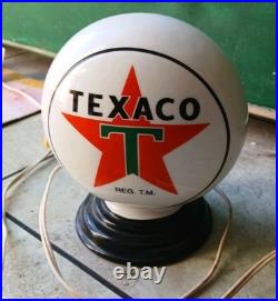 Texaco Star Gasoline Mini Gas Pump Globe America's Favorite Desk Lamp 110V