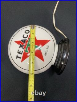 Texaco Star Gasoline Mini Gas Pump Globe America's Favorite Desk Lamp 110V