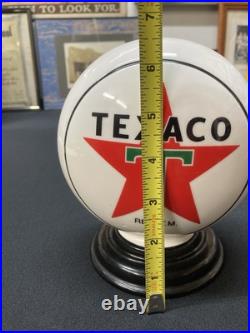 Texaco Star Gasoline Mini Gas Pump Globe America's Favorite Desk Lamp 110V