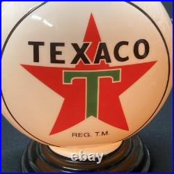 Texaco Star Gasoline Mini Gas Pump Globe America's Favorite Desk Lamp 110V
