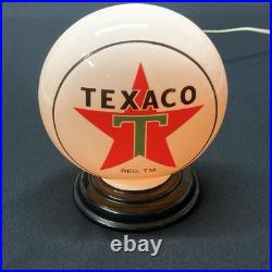 Texaco Star Gasoline Mini Gas Pump Globe America's Favorite Desk Lamp 110V