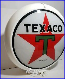 Texaco Star Milk Glass Gas Pump Globe