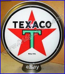 Texaco T Star Gasoline 15 Gas Pump Globe Lens 1 Glass Lens Only Gl-311