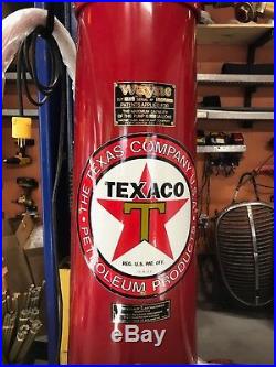 Texaco and RED INDIAN visible gas pumps, 1924. (I ship free within Canada)