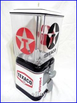 Texaco gas pump vintage gumball machine Oak Acorn 5 cent coin op old gas station