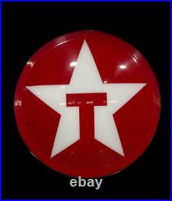 Texaco large acrylic vintage advertising gas station sign face rare Texaco large acrylic vintage advertising gas station sign face rare