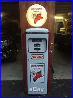 Tokheim 300 Texaco Fire Chief Gas Pump With Globe