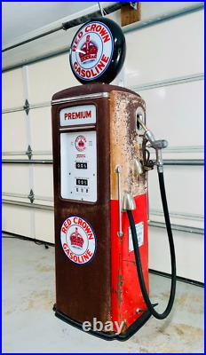 Tokheim 39 Gas Pump Porcelain Sign Bennett Gilbarco Wayne Gulf Texaco Gulf Shell