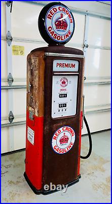 Tokheim 39 Gas Pump Porcelain Sign Bennett Gilbarco Wayne Gulf Texaco Gulf Shell